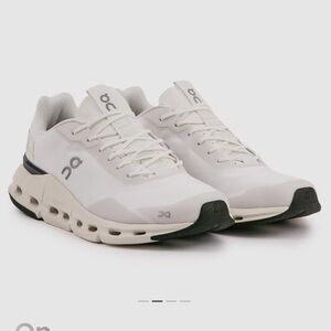 On Running Women's White and Black Athletic Sneakers